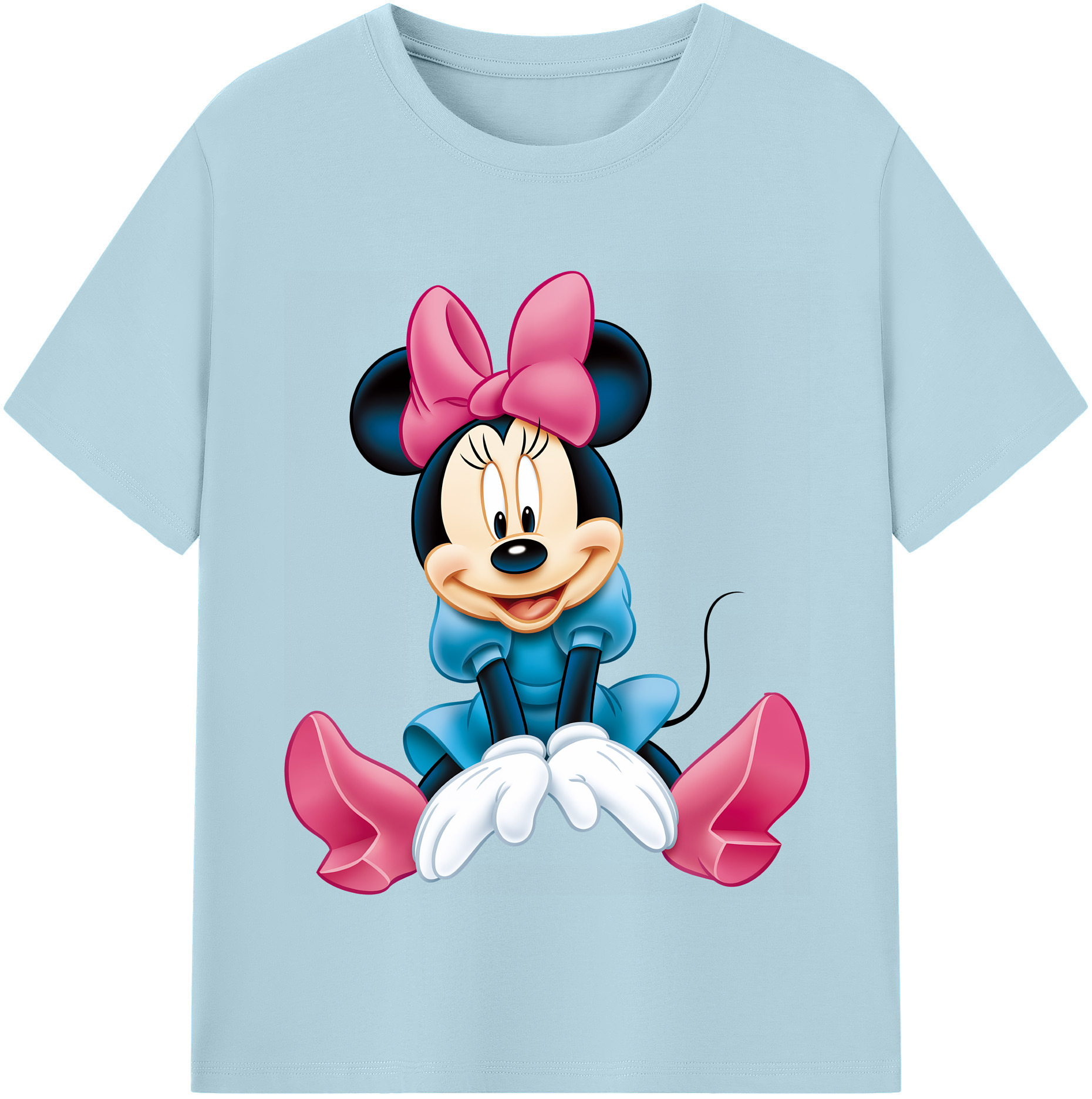 （画像用） ミッキーマウス Mickey Mouse 綿100％半袖Tシャツ（フロントプリント）